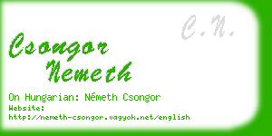 csongor nemeth business card